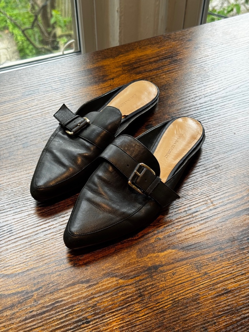 Banana Republic Black Mule